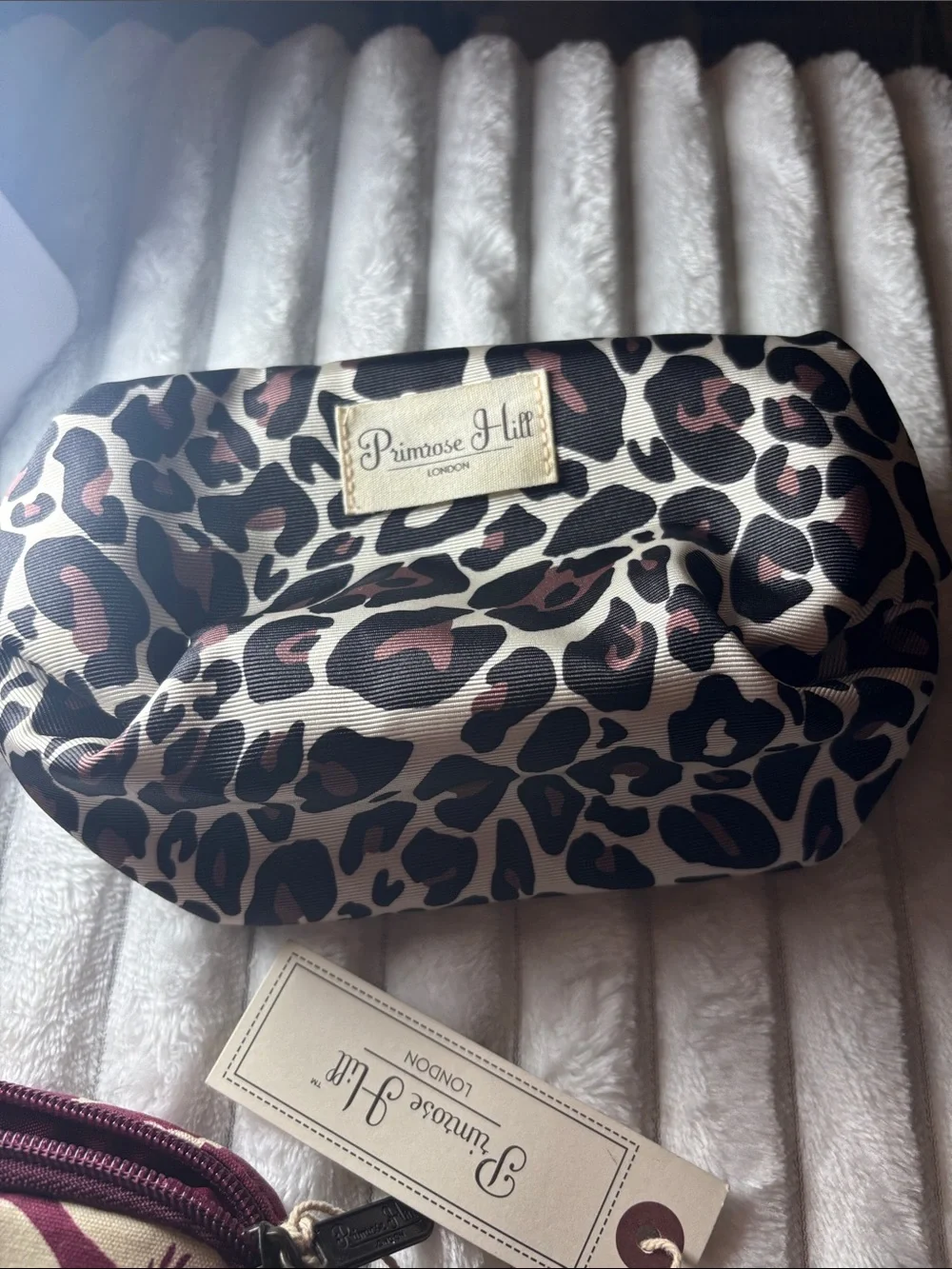 Primrose Hill London Floral Zip Clutch and Animal Print Pouch / Cosmetic Bag